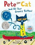 Book cover of PETE THE CAT & HIS 4 GROOVY BUTTONS