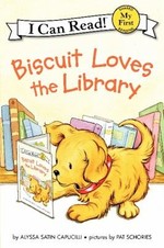 Book cover of BISCUIT LOVES THE LIBRARY