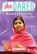 Book cover of SHE DARED - MALALA YOUSAFZAI