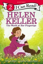 Book cover of HELEN KELLER - THE WORLD AT HER FINGERTI