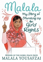 Book cover of MALALA MY STORY OF STANDING UP FOR GIRLS
