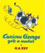 Book cover of CURIOUS GEORGE GETS A MEDAL