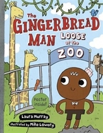 Book cover of GINGERBREAD MAN LOOSE AT THE ZOO