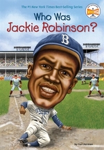 Book cover of WHO WAS JACKIE ROBINSON