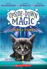 Book cover of UPSIDE-DOWN MAGIC 02 STICKS & STONES
