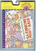 Book cover of 5 LITTLE MONKEYS JUMPING ON THE BED