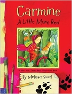 Book cover of CARMINE A LITTLE MORE RED