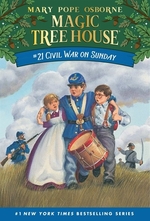 Book cover of MAGIC TREE HOUSE 21 CIVIL WAR ON SUNDAY