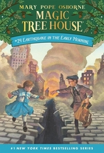 Book cover of MAGIC TREE HOUSE 24 EARTHQUAKE IN THE EA