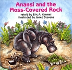 Book cover of ANANSI & THE MOSS-COVERED ROCK
