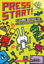 Book cover of PRESS START 01 GAME OVER SUPER RABBIT BO