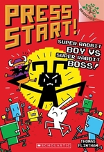 Book cover of PRESS START 04 SUPER RABBIT BOY VS SUPER