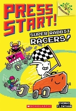 Book cover of PRESS START 03 SUPER RABBIT RACERS