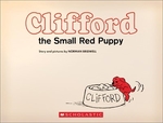 Book cover of CLIFFORD THE SMALL RED PUPPY