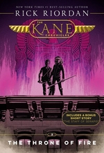 Book cover of KANE CHRONICLES 02 THRONE OF FIRE