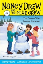 Book cover of NANCY DREW CLUE CREW 05 SNEAKY SNOWMAN