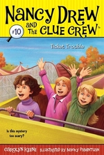 Book cover of NANCY DREW CLUE CREW 10 TICKET TROUBLE