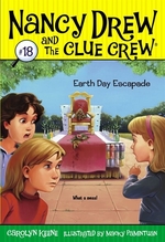 Book cover of NANCY DREW CLUE CREW 18 EARTH DAY ESCAPA
