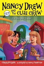 Book cover of NANCY DREW CLUE CREW 27 CAT BURGLAR CAPE