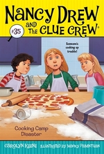 Book cover of NANCY DREW CLUE CREW 35 COOKING CAMP DIS