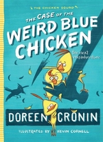 Book cover of CHICKEN SQUAD 02 CASE OF THE WEIRD BLUE