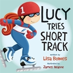 Book cover of LUCY TRIES SHORT TRACK