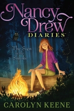 Book cover of NANCY DREW DIARIES 12 SIGN IN THE SMOKE