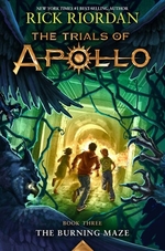 Book cover of TRIALS OF APOLLO 03 BURNING MAZE