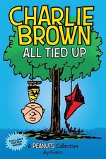 Book cover of CHARLIE BROWN ALL TIED UP