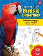 Book cover of LEARN TO DRAW BIRDS & BUTTERFLIES