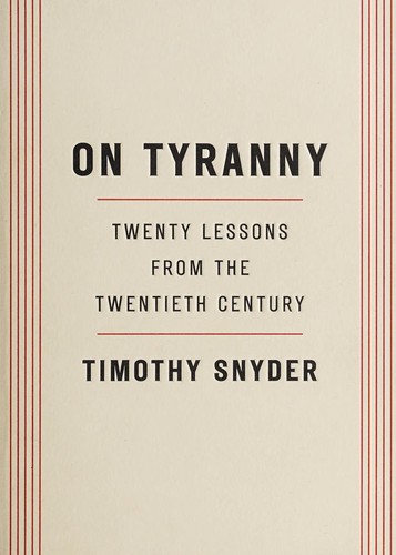 Book cover of ON TYRANNY