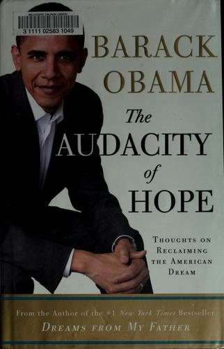 Book cover of AUDACITY OF HOPE