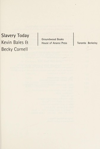 Book cover of SLAVERY TODAY