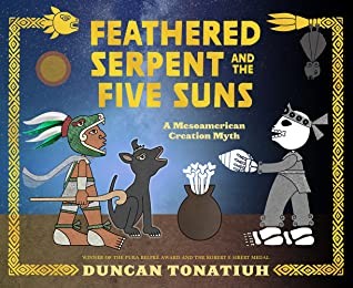 Book cover of FEATHERED SERPENT & THE 5 SUNS