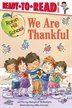 Book cover of WE ARE THANKFUL