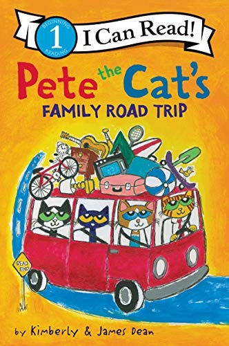 Book cover of PETE THE CAT'S FAMILY ROAD TRIP