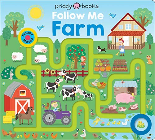 Book cover of MAZE BOOK - FOLLOW ME FARM