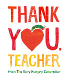 Book cover of THANK YOU TEACHER - VERY HUNGRY CATERPIL