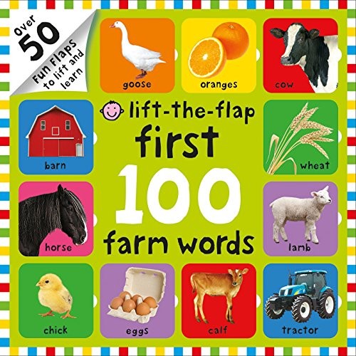 Book cover of 1ST 100 FARM WORDS LIFT-THE-FLAP