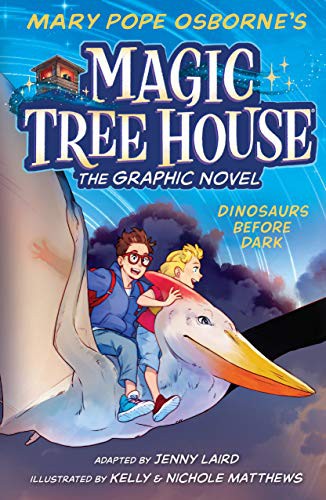 Book cover of MAGIC TREE HOUSE GN 01 DINOSAURS BEFORE DARK