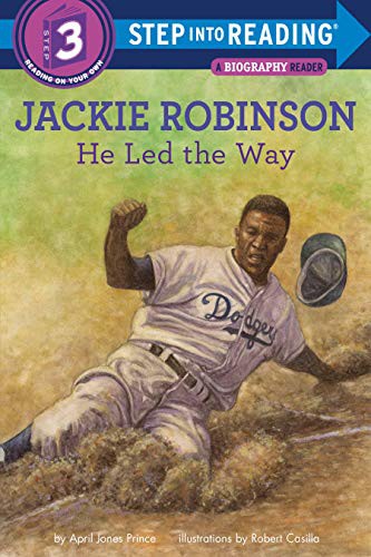 Book cover of JACKIE ROBINSON - HE LED THE WAY