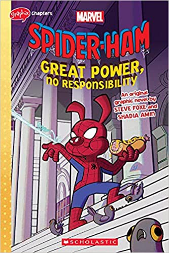 Book cover of SPIDER-HAM GREAT POWER NO RESPONSIBILITY 