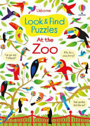 Book cover of LOOK & FIND PUZZLES - AT THE ZOO