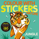 Book cover of COLOR WITH STICKERS JUNGLE
