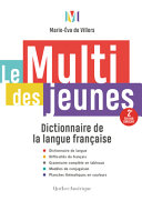 Book cover of MULTI DES JEUNES - DICTIONNAIRE DE LA LANGUE FRANÇAISE