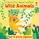 Book cover of USBORNE 1ST JIGSAWS WILD ANIMALS