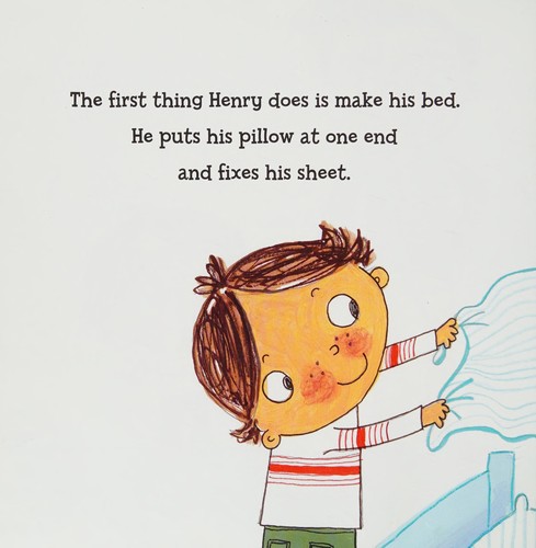 Book cover of HENRY HELPS CLEAN HIS ROOM
