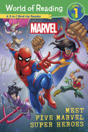 Book cover of WORLD OF READING - MEET 5 MARVEL SUPE