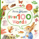 Book cover of PETER RABBIT PETER'S 1ST 100 WORDS