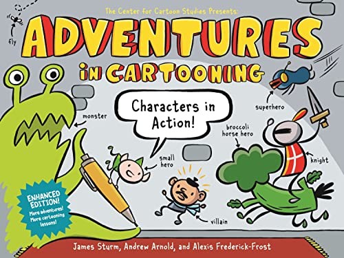 Book cover of ADVENTURES IN CARTOONING 02 CHARACTERS